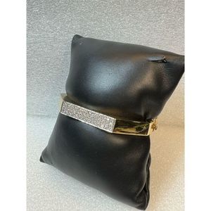 14KT Yellow Gold Octagon Diamond Bangle Bracelet